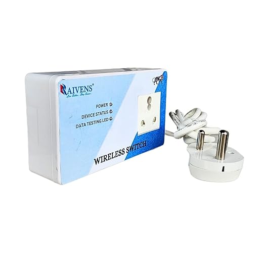 RAIVENS Remote-Controlled 16A Socket: 5km Patented Technology for Motors & Electrical Devices RAIVENS Remote-Controlled 16A Socket: 5km Patented Technology for Motors & Electrical Devices